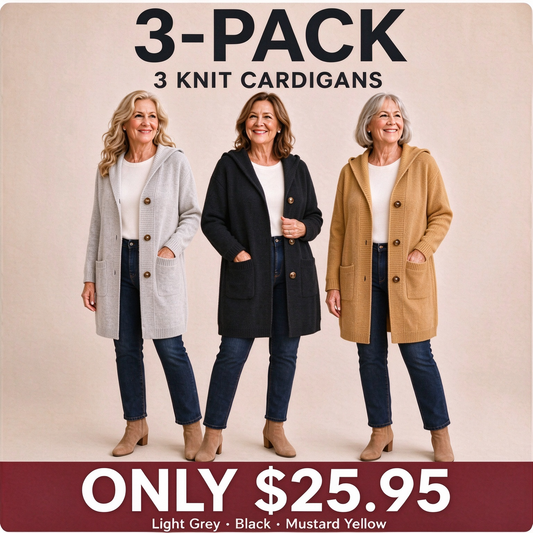 🌸Women’s Knit Cardigan with Hood and Buttons