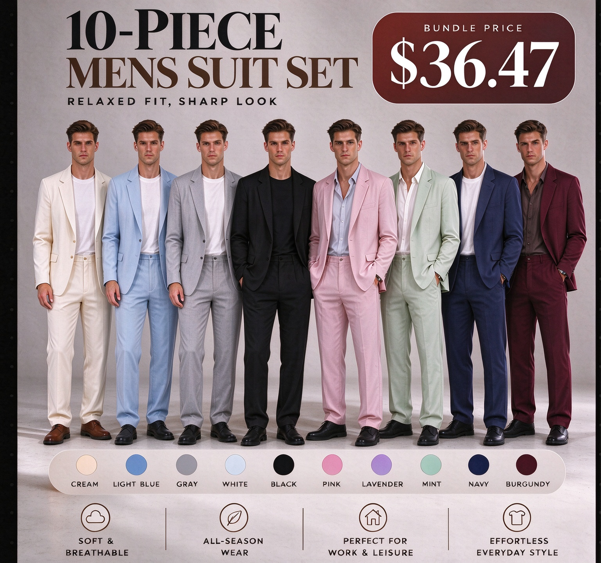 ⌛Limited-Time Offer-Men's Versatile Stretch Business Suit