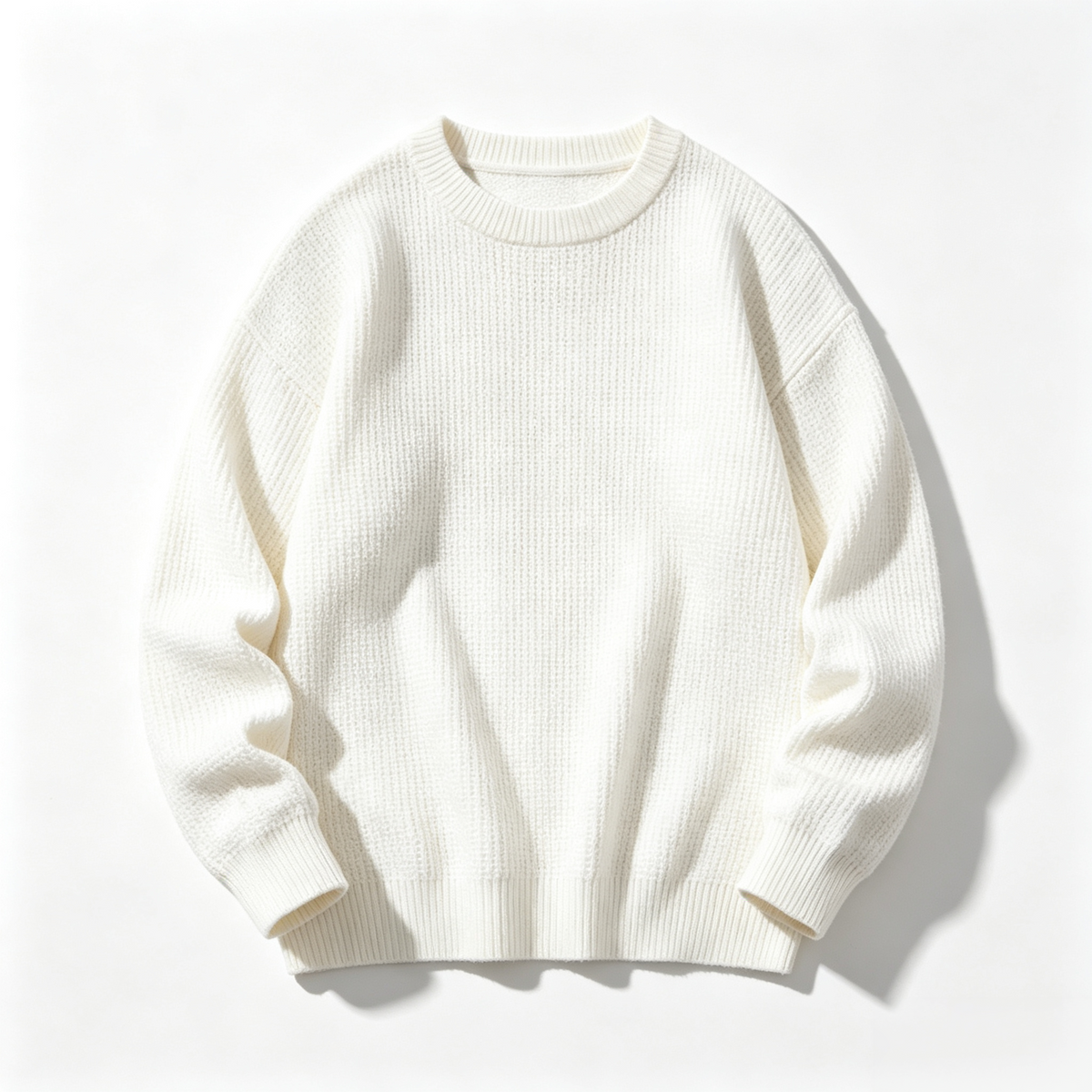 🔥 BESTSELLER | 8PCS $24.63 | Men's Waffle Knit Crewneck Sweater