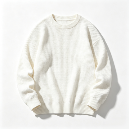 🔥 BESTSELLER | 8PCS $24.63 | Men's Waffle Knit Crewneck Sweater