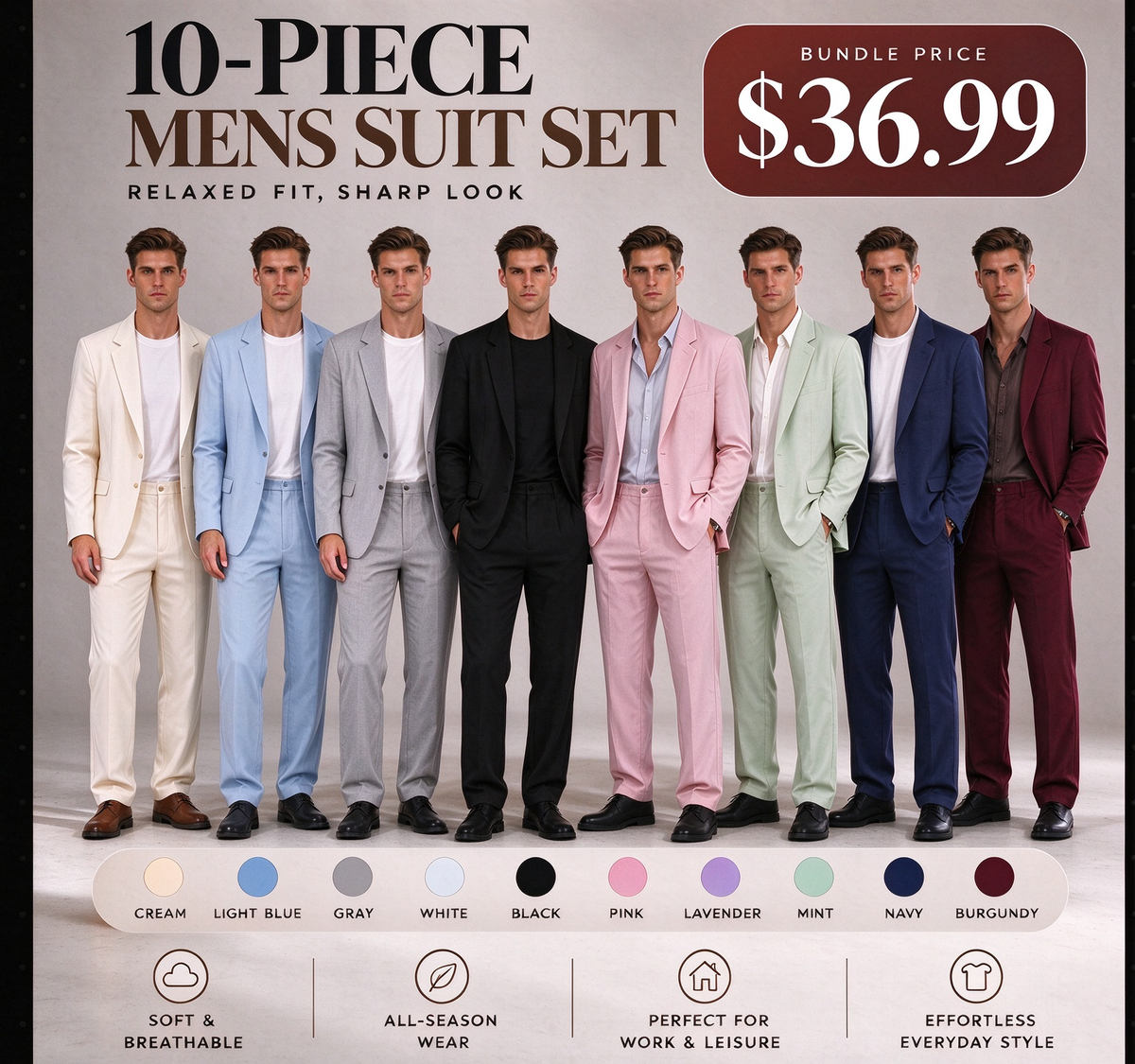 ⌛Limited-Time Offer-Men's Versatile Stretch Business Suit