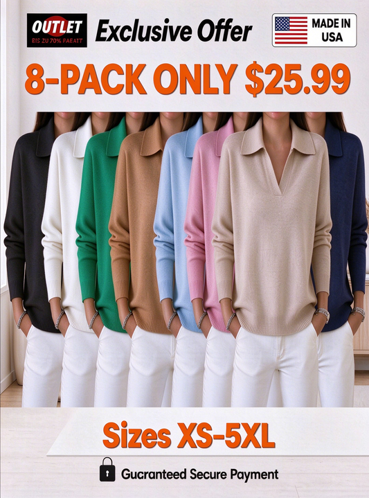 🎄 Holiday Sale 🎁 – Soft-Touch V-Neck Sweater