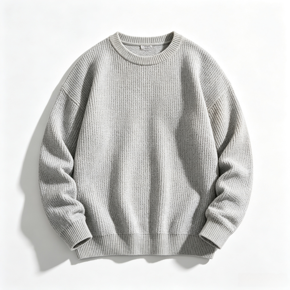🔥 BESTSELLER | 8PCS $24.63 | Men's Waffle Knit Crewneck Sweater