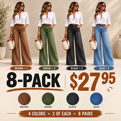 🔥 Black Friday Sale 🔥 Women's Loose Fit Baggy Oversized Straight Leg Denim Jeans with Pockets