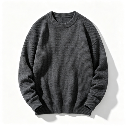 🔥 BESTSELLER | 8PCS $24.63 | Men's Waffle Knit Crewneck Sweater