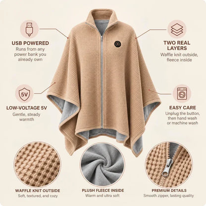 9-Piece Heated Shawl Bundle 🎃 Early Halloween Sale | Grab 9 Warm Shawls for Only $26.99