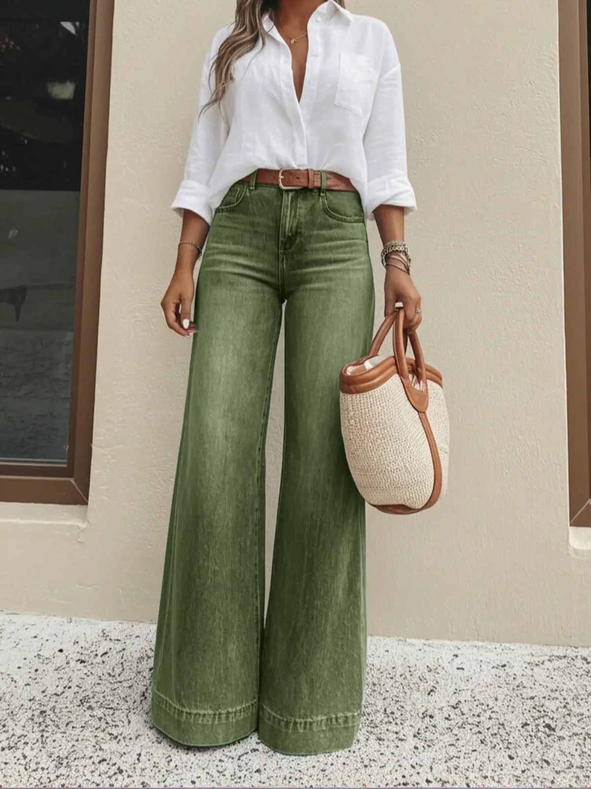🔥 Black Friday Sale 🔥 Women's Loose Fit Baggy Oversized Straight Leg Denim Jeans with Pockets