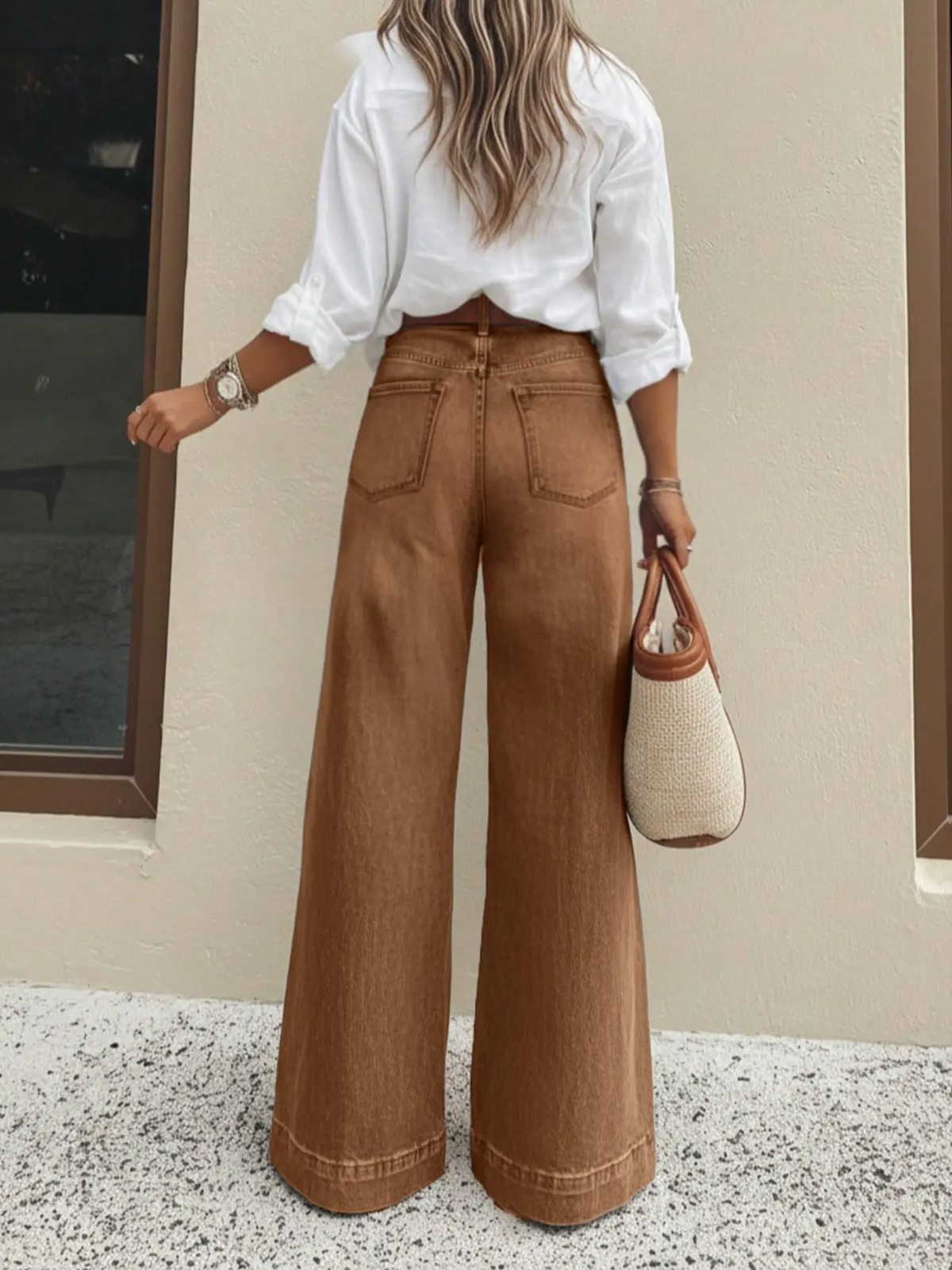 🔥 Black Friday Sale 🔥 Women's Loose Fit Baggy Oversized Straight Leg Denim Jeans with Pockets