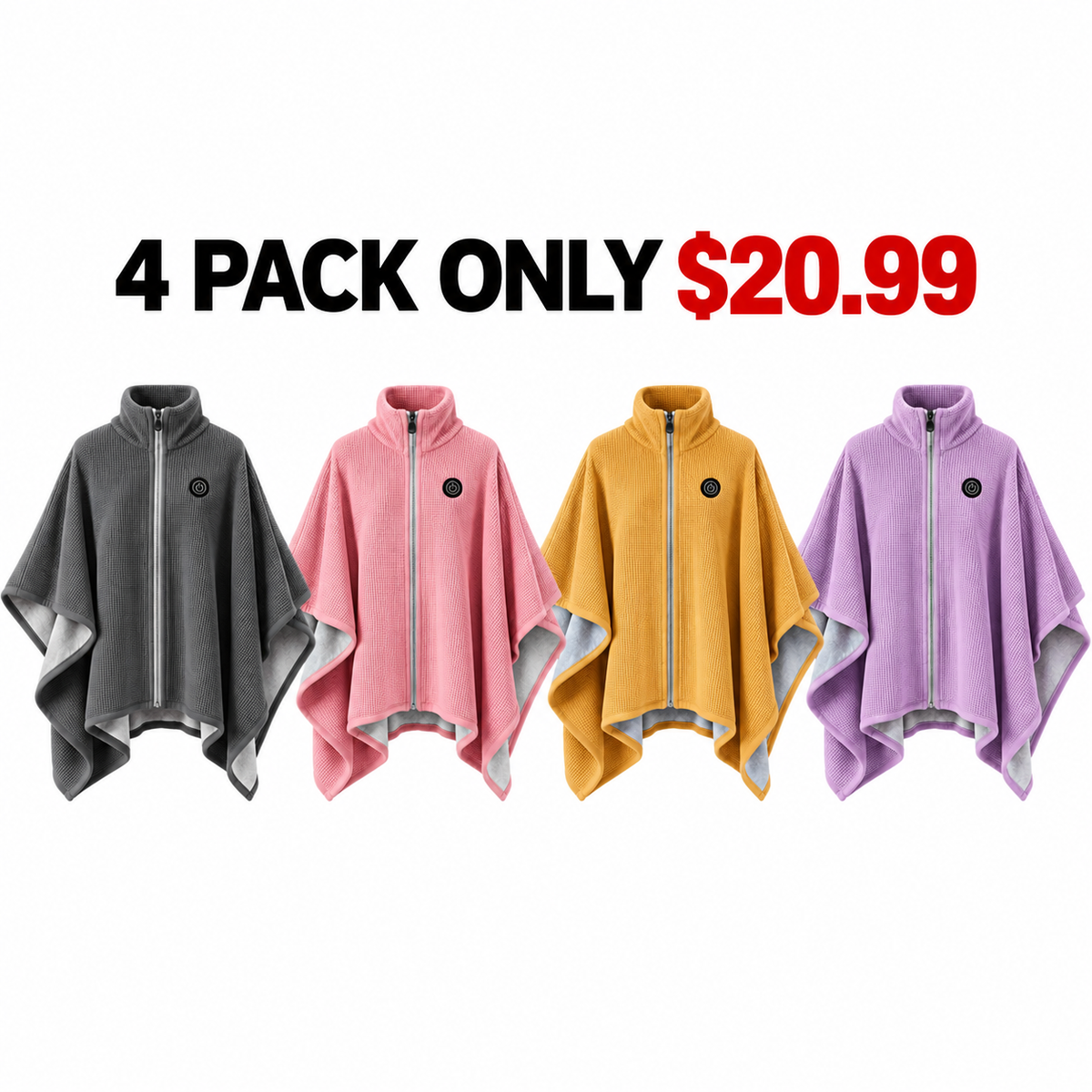9-Piece Heated Shawl Bundle 🎃 Early Halloween Sale | Grab 9 Warm Shawls for Only $26.99