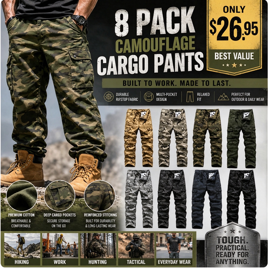 【LAST DAY SALE】Men's practical camouflage cargo pant