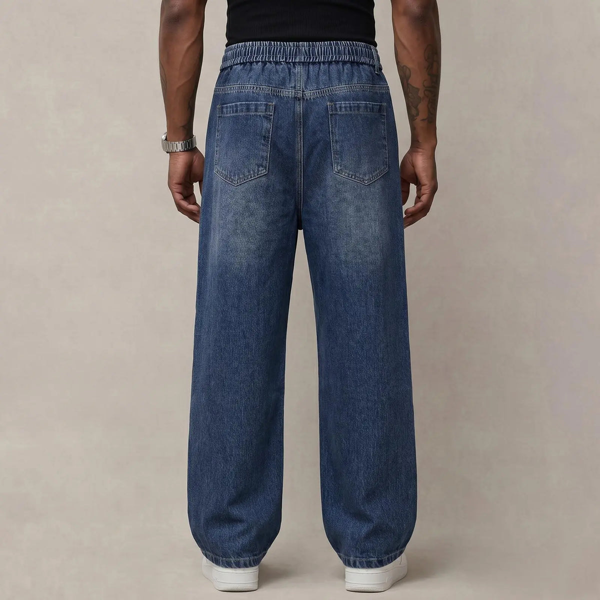 🔥BLACK FRIDAY FLASH SALE | Men's Stretch Cotton Loose-Fit Drawstring Jeans