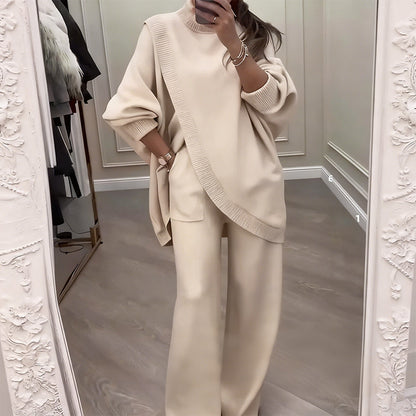 🎁LAST DAY SALE 50% OFF💃💓Women's 2-Piece Oversized Sweater & Pants Set